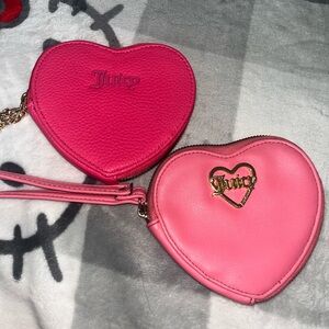 Juicy Couture heart wristlet bundle